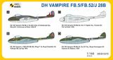 DH Vampire FB.5/FB.52/J 28B &#039;Služba na severu&#039;