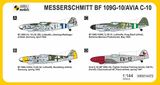 Model Messerschmitt Bf 109G-10 Vigorous Fighter (2v1) MKM14473