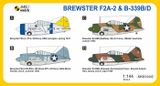 BREWSTER F2A-2 &amp; B-339 B/D U.S. AND BELGIAN COLOURS (2 V 1)