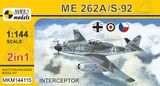 Model Messerchmitt Me 262A/S-92 Interceptor (2v1) MKM144115