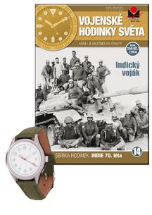 Vojenské hodinky světa č.14 -  Indický voják, 70. léta 20. století