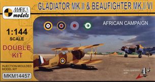 Model Gladiator MK.II a Beaufighter MK.I./IV