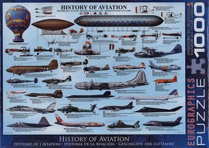 Puzzle 1000: História letectva (History of Avitation)