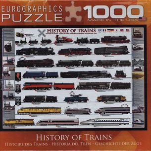 Puzzle 1000: História vlaku (History of Trains)