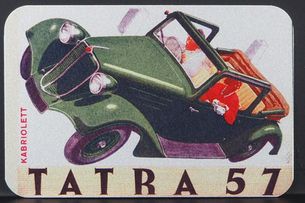 Kovová magnetka - Motív Tatra 57