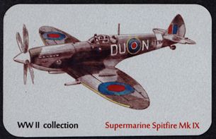 Kovová magnetka - Motív Supermarine Spitfire Mk IX