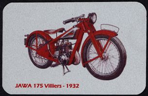 Kovová magnetka - Motív Jawa 175 Villiers 1932
