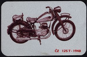 Kovová magnetka - Motív ČZ 125 T 1948