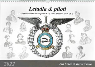 Nástenný kalendár 2022 - LETADLA & PILOTI 312. PERUTE RAF