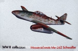 Kovová magnetka - Motív Messerschmitt Me-262 Schwalbe