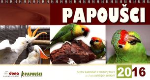 Papoušci - Stolový kalendár 2016