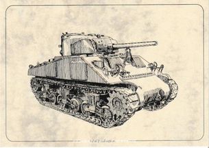 Tank M4 Sherman - Pohľanica