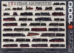 Puzzle 1000: Parné lokomotívy (Steam Locomotives)