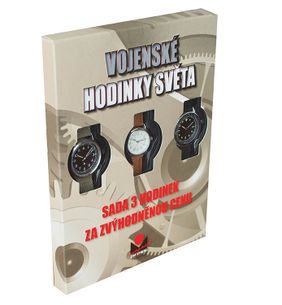 Vojenské hodinky světa -  DÁRKOVÉ BALENÍ - sada 3 kusů (č.2 - č.3 - č.4)