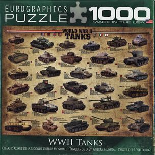 Puzzle 1000: Tanky II. svetovej vojny (WWII Tanks)